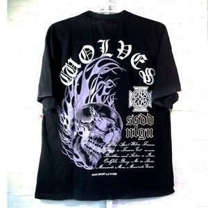 Darc Sport THROUGH HELL "PREMIUM"‎ OVERSIZED TEE IN BLACK " Size Large